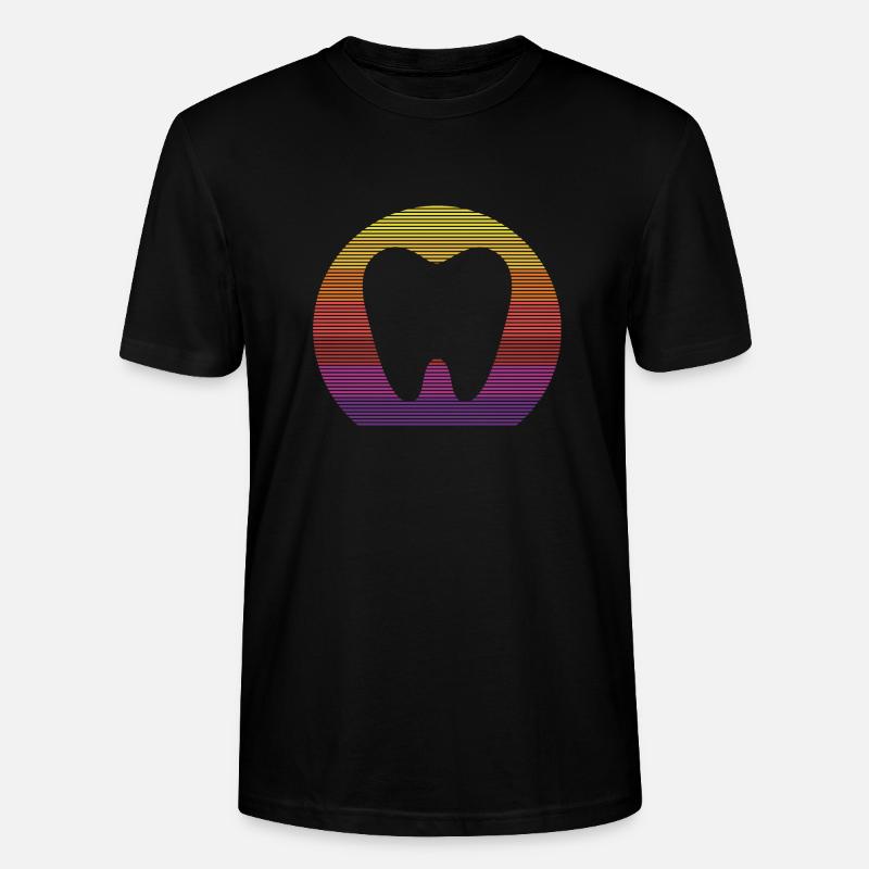 retro style colourful composition design - Stanley/Stella CRAFTER Unisex Organic T-Shirt - black
