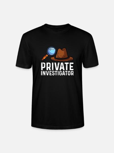 Privatdetektiv Design für Ermittlungsbegeisterte - Stanley/Stella Unisex Bio-T-Shirt CRAFTER - Schwarz