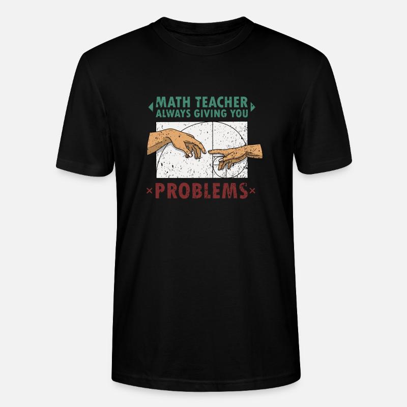 Fibonacci Mathe Lehrer Kunst Erschaffung - Stanley/Stella Unisex Bio-T-Shirt CRAFTER - Schwarz