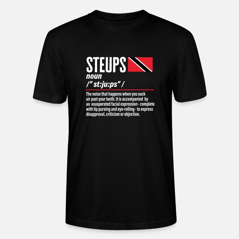 Drapeau de Trinité-et-Tobago - T-shirt bio CRAFTER Stanley Stella Unisexe - noir