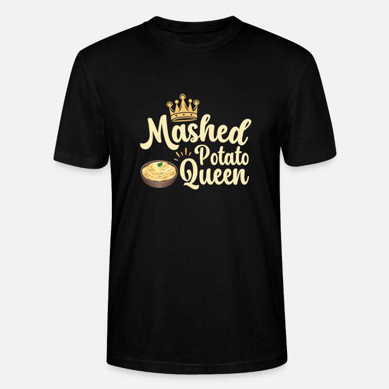 Mashed potatoes Mashed potatoes - Stanley/Stella CRAFTER Unisex Organic T-Shirt - black