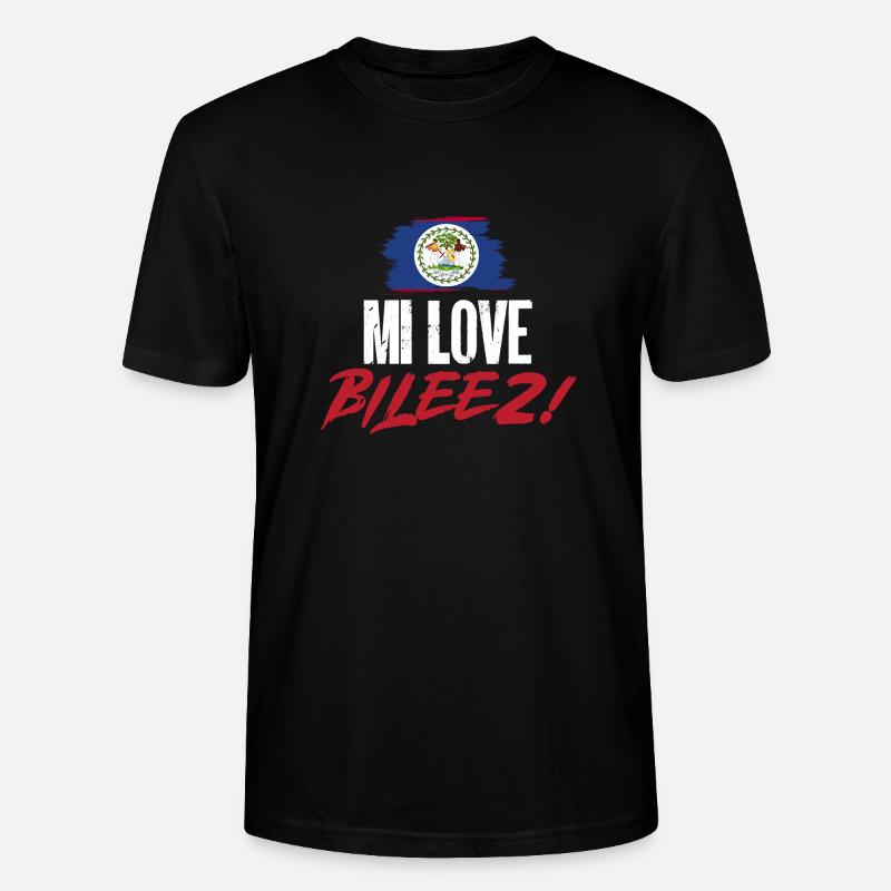 Belize Flagge Belizer - Stanley/Stella Unisex Bio-T-Shirt CRAFTER - Schwarz