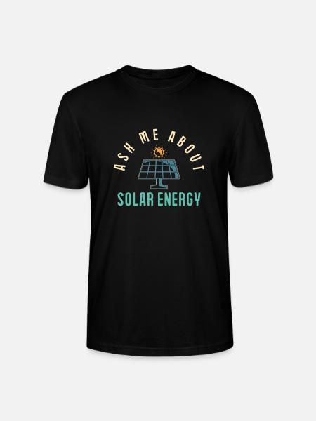 Solarmodul Solarenergie Solarstrom - Stanley/Stella Unisex Bio-T-Shirt CRAFTER - Schwarz