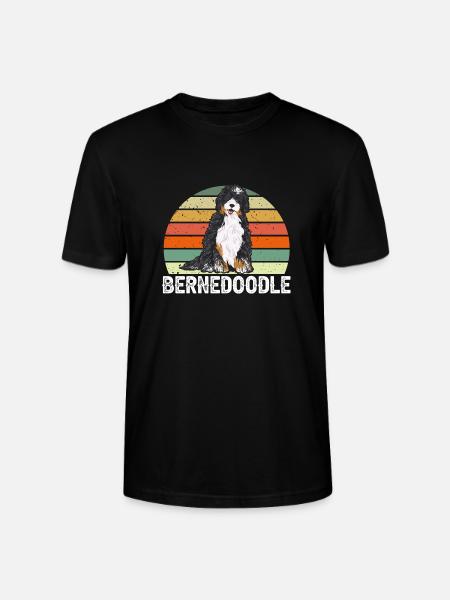 Bernedoodle Dog - Stanley/Stella CRAFTER Unisex Organic T-Shirt - black