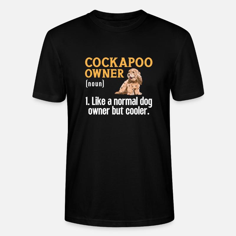 Cockapoo Hund - Stanley/Stella Unisex Bio-T-Shirt CRAFTER - Schwarz
