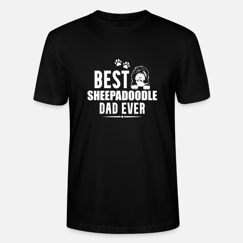 Sheepadoodle Doodle Dog - T-shirt bio CRAFTER Stanley Stella Unisexe - noir