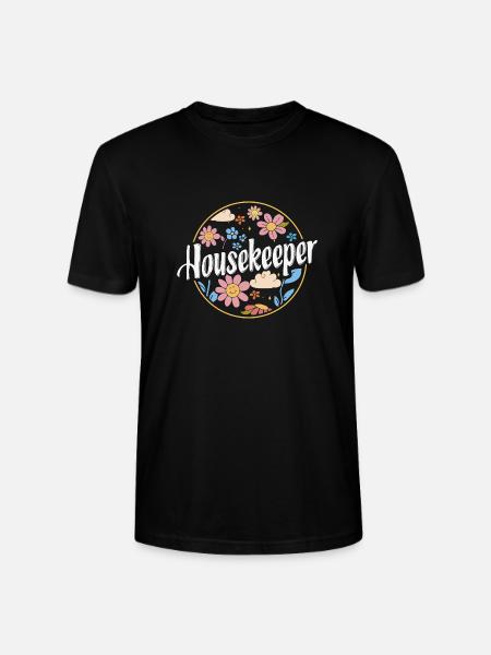 Domestic help, cleaner, housekeeper - Stanley/Stella CRAFTER Unisex Organic T-Shirt - black
