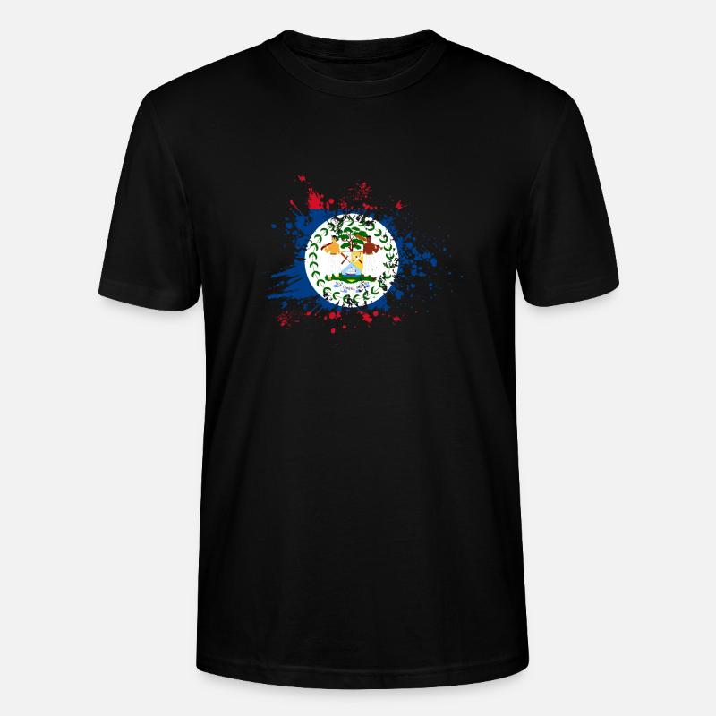 Belize Flagge Belizer - Stanley/Stella Unisex Bio-T-Shirt CRAFTER - Schwarz