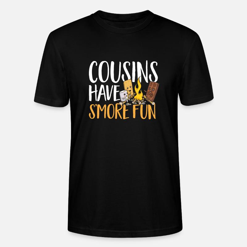 S'more Campfire Marshmallow Camping - Stanley/Stella CRAFTER Unisex Organic T-Shirt - black