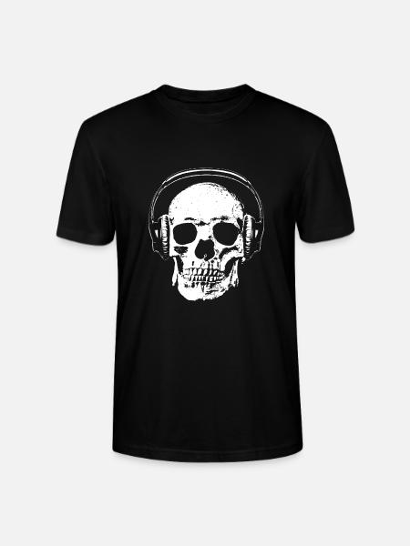 Crâne avec casque - T-shirt bio CRAFTER Stanley Stella Unisexe - noir
