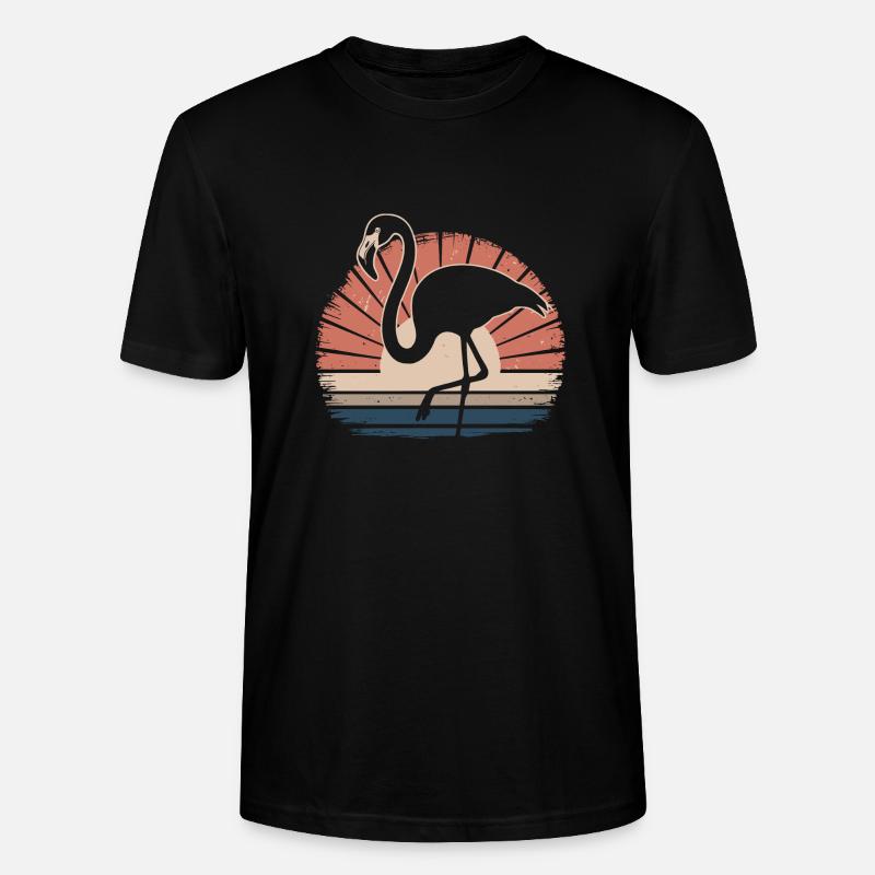 Flamingo - Stanley/Stella Unisex Bio-T-Shirt CRAFTER - Schwarz