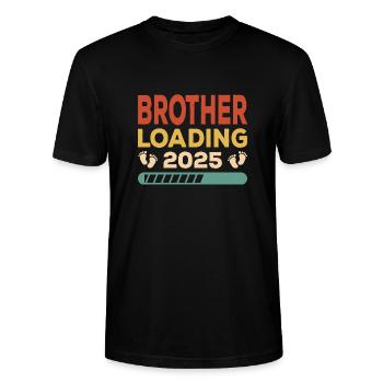Brother Loading 2025 Brother Brothers Siblings - Stanley/Stella CRAFTER Unisex Organic T-Shirt - black - Front - Alina (178cm) & Michal (187cm)