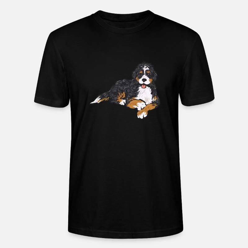 Bernedoodle Hund - Stanley/Stella Unisex Bio-T-Shirt CRAFTER - Schwarz