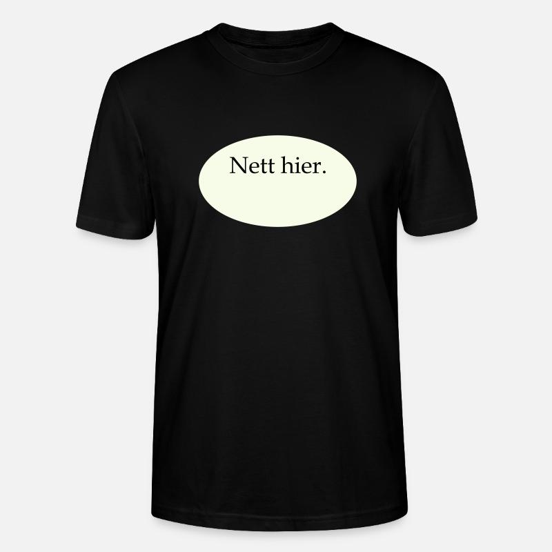 Nice Here Blank Template - Stanley/Stella CRAFTER Unisex Organic T-Shirt - black