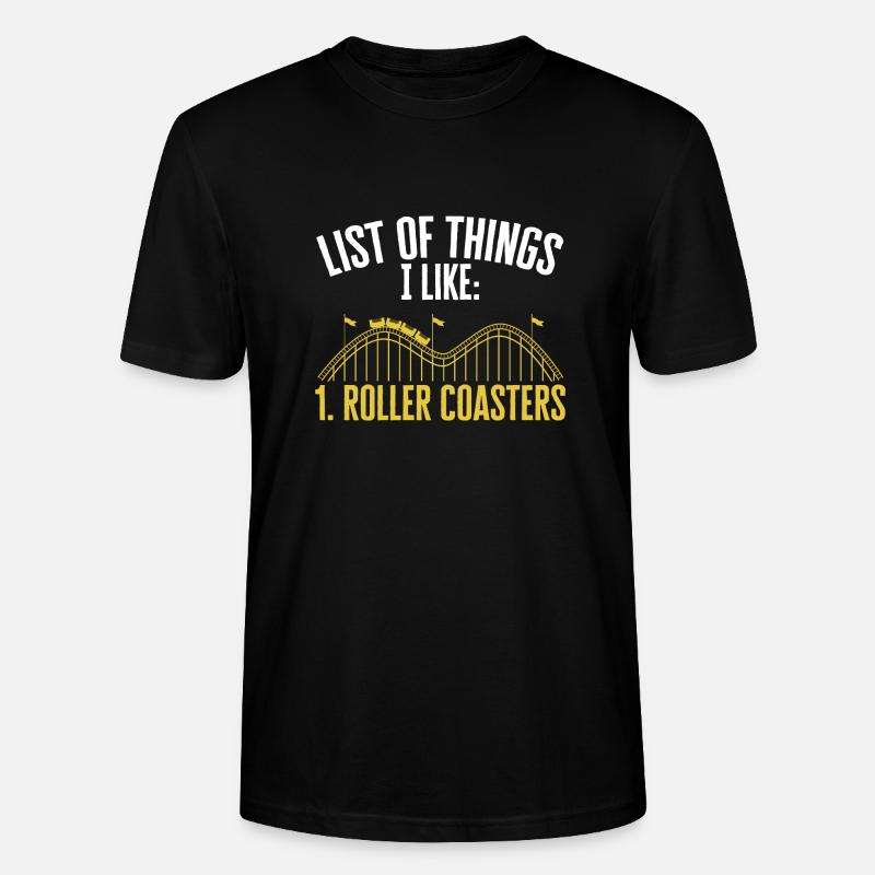 Achterbahn Rollercoaster Freizeitpark - Stanley/Stella Unisex Bio-T-Shirt CRAFTER - Schwarz
