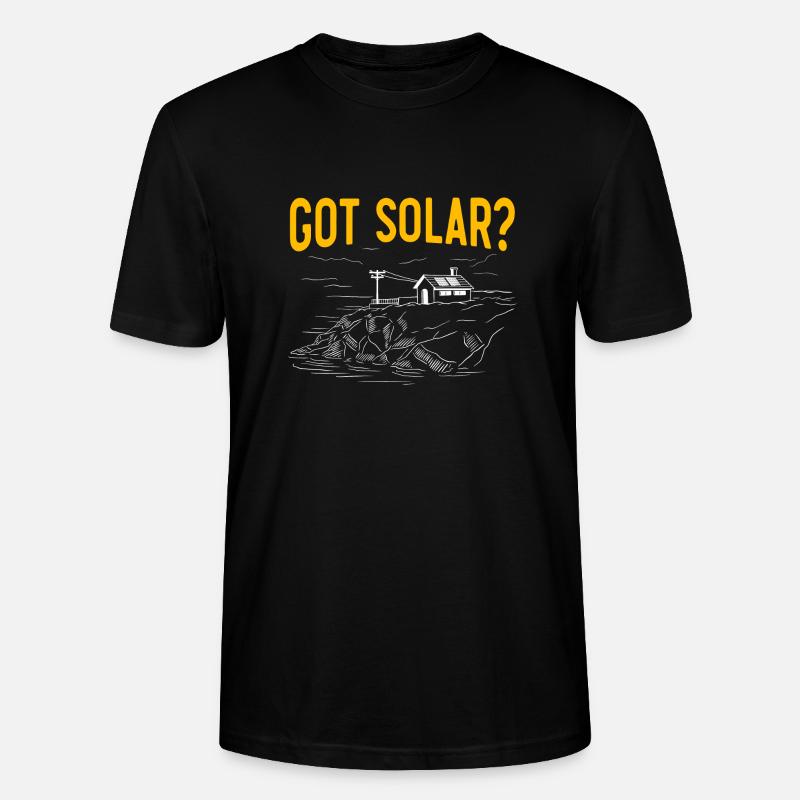 Solarmodul Solarenergie Solarstrom - Stanley/Stella Unisex Bio-T-Shirt CRAFTER - Schwarz
