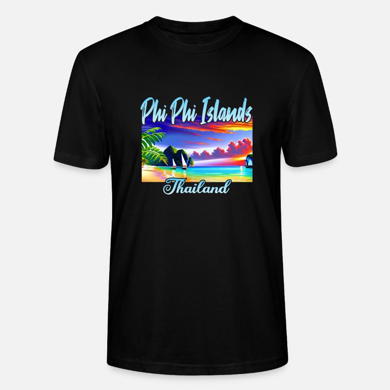 Phi Phi Islands - Stanley/Stella Unisex Bio-T-Shirt CRAFTER - Schwarz