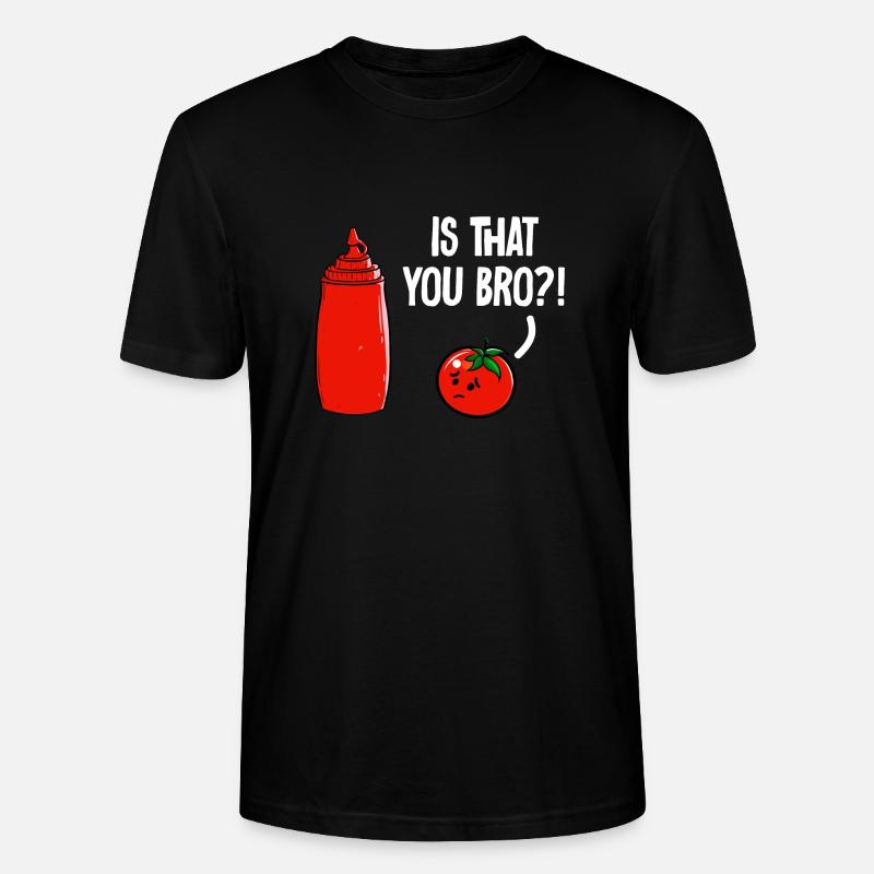 Ketchup Ketchup à la tomate - T-shirt bio CRAFTER Stanley Stella Unisexe - noir