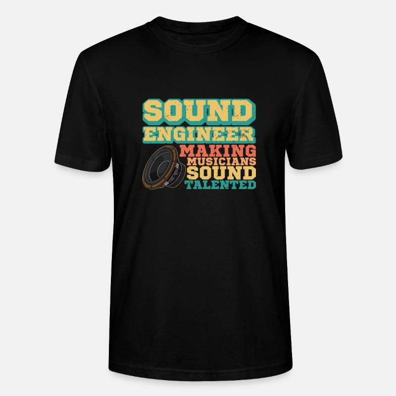 Subwoofer Elektroakustik Mixer Tontechniker - Stanley/Stella Unisex Bio-T-Shirt CRAFTER - Schwarz