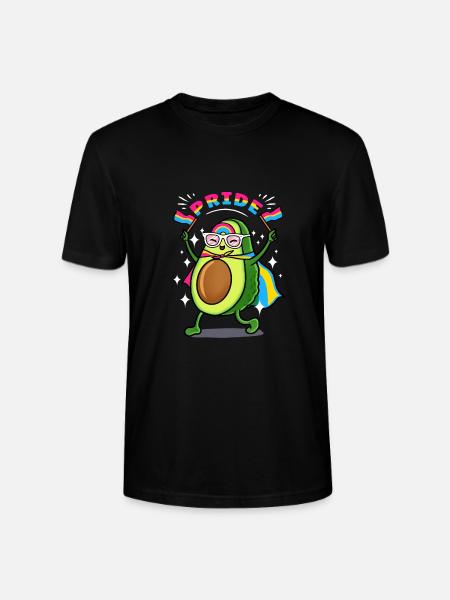 Avocado Pan Pride - Stanley/Stella CRAFTER Unisex Organic T-Shirt - black