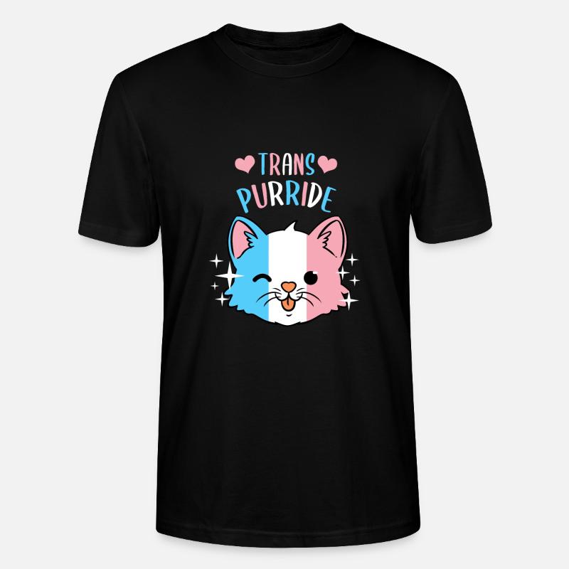 Trans Purride Trans Pride - Stanley/Stella Unisex Bio-T-Shirt CRAFTER - Schwarz