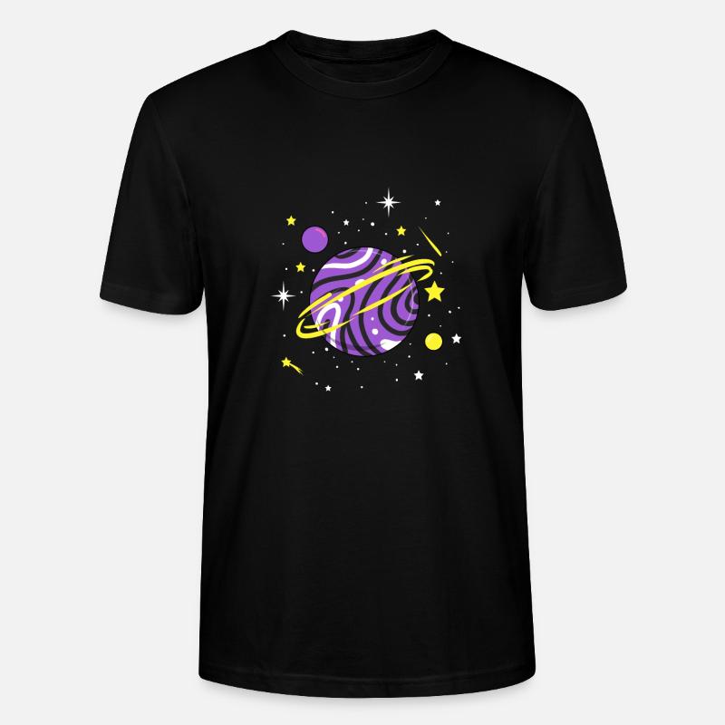 Nonbinary Space Planet Nonbinary Pride - Stanley/Stella Unisex Bio-T-Shirt CRAFTER - Schwarz
