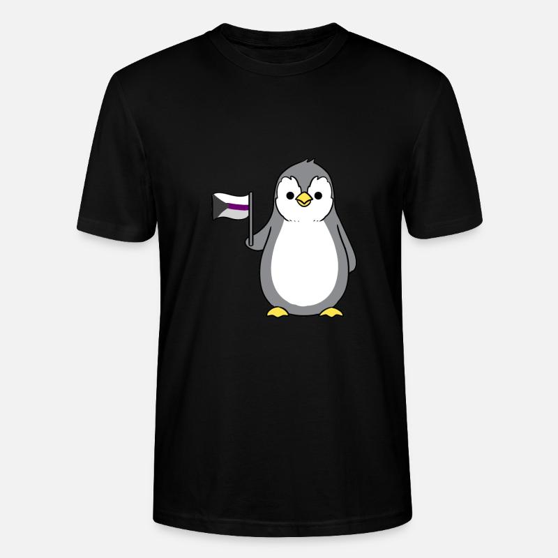 Pingouin Demisexual Pride Drapeau - T-shirt bio CRAFTER Stanley Stella Unisexe - noir