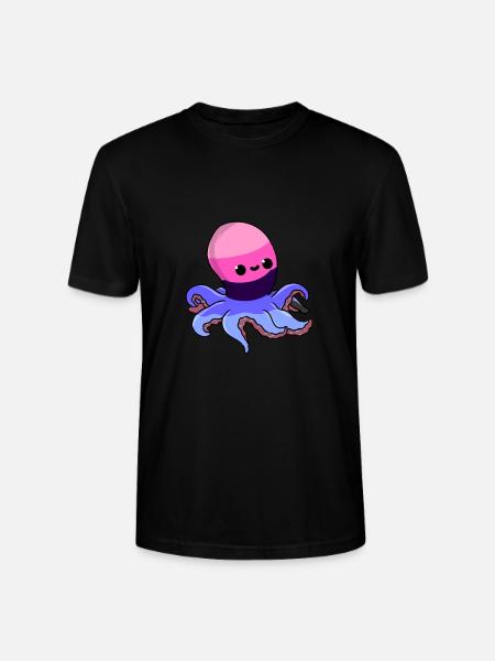 Omnisexual octopus Omnisexual Pride - Stanley/Stella CRAFTER Unisex Organic T-Shirt - black