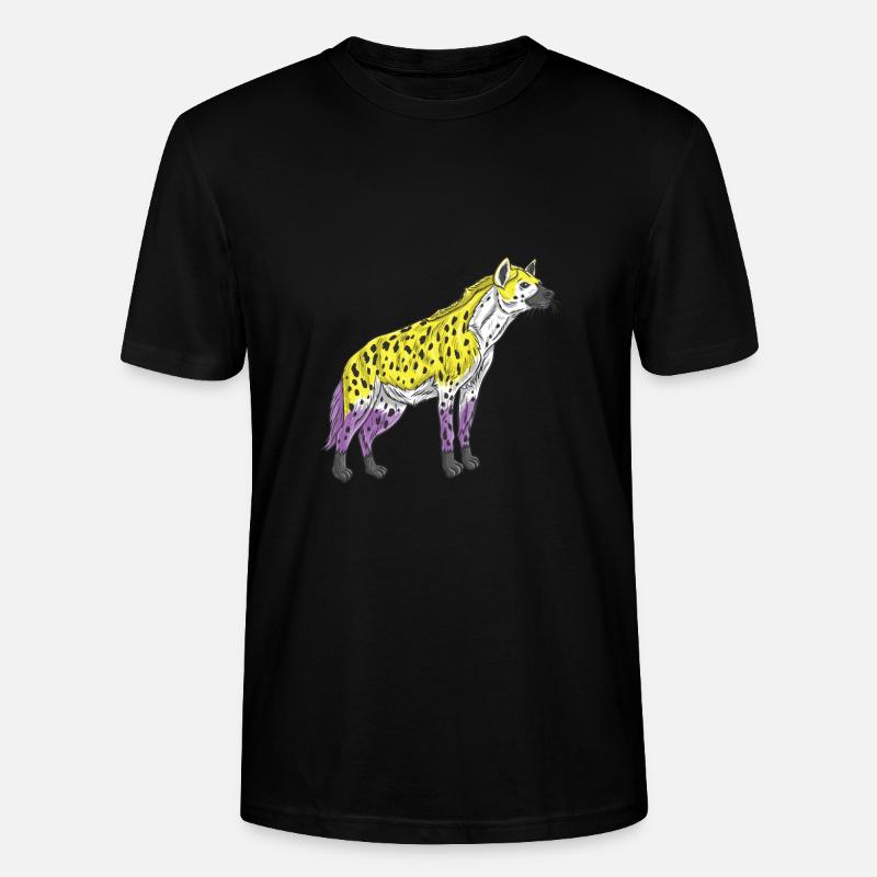 Hyena Non-binary pride Nonbinary Pride - Stanley/Stella CRAFTER Unisex Organic T-Shirt - black
