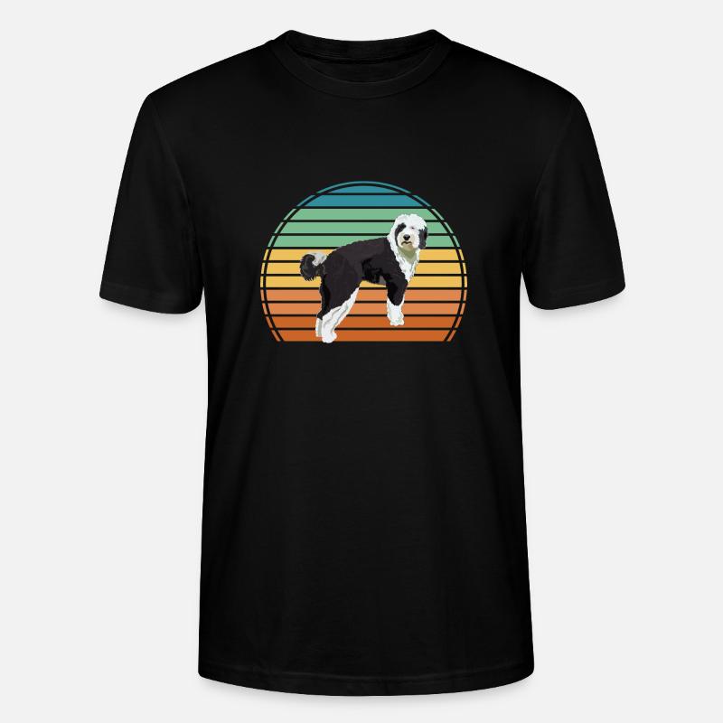 Sheepadoodle Doodle Dog - T-shirt bio CRAFTER Stanley Stella Unisexe - noir