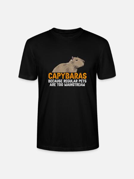 Rongeur Capybara - T-shirt bio CRAFTER Stanley Stella Unisexe - noir