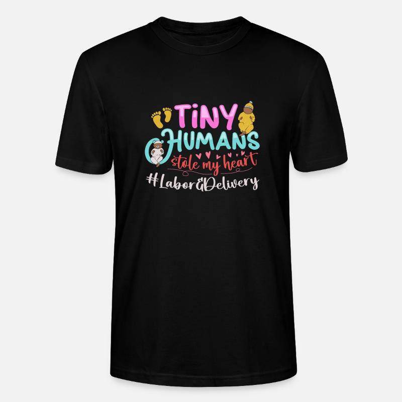 Krankenschwester Baby Entbindungsschwester - Stanley/Stella Unisex Bio-T-Shirt CRAFTER - Schwarz