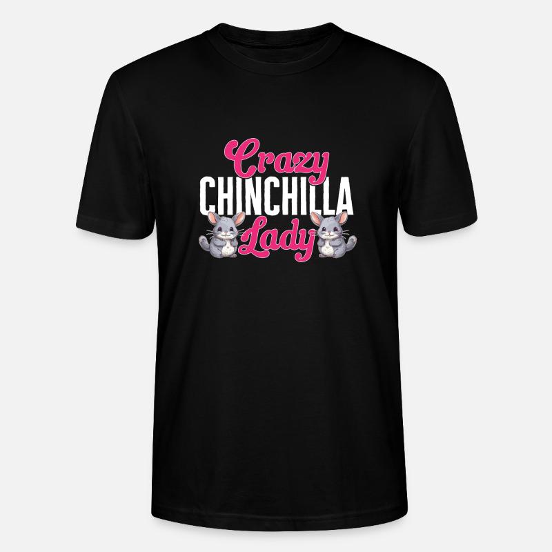 Chinchilla - Stanley/Stella Unisex Bio-T-Shirt CRAFTER - Schwarz