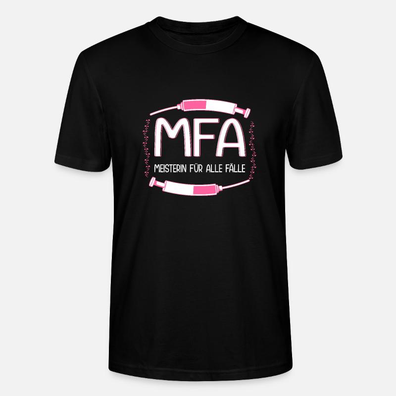 Assistant médical Master MFA - T-shirt bio CRAFTER Stanley Stella Unisexe - noir