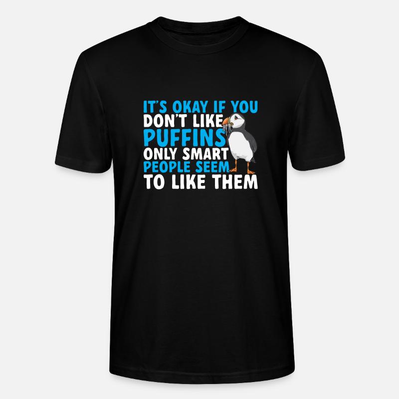 macareux macareux moines oiseaux Lunde - T-shirt bio CRAFTER Stanley Stella Unisexe - noir