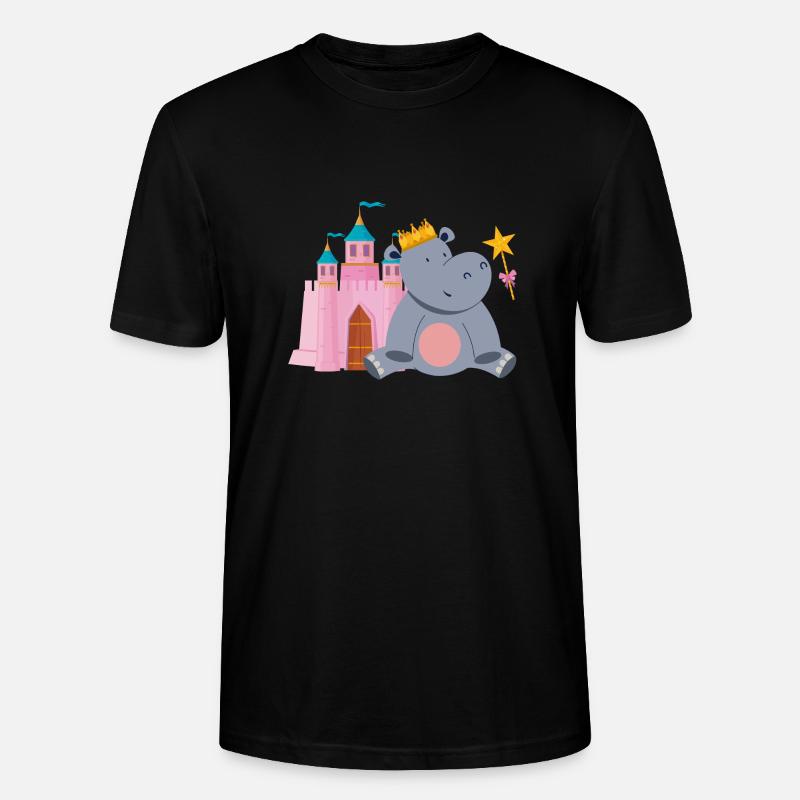Flusspferd Nilpferd - Stanley/Stella Unisex Bio-T-Shirt CRAFTER - Schwarz