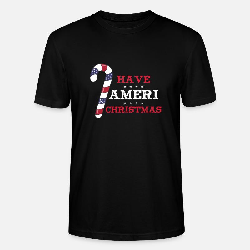 Avoir Ameri Noël - T-shirt bio CRAFTER Stanley Stella Unisexe - noir