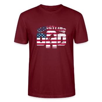 Lutte Slogan Arts Martiaux - T-shirt bio CRAFTER Stanley Stella Unisexe - bordeaux - Devant - Alina (178cm) & Michal (187cm)