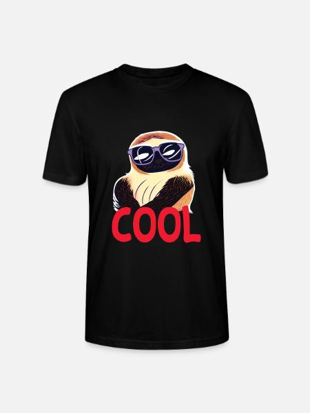 cooles Faultier - Cool sloth - Stanley/Stella Unisex Bio-T-Shirt CRAFTER - Schwarz