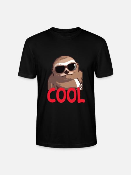 cooles Faultier - Cool sloth - Stanley/Stella Unisex Bio-T-Shirt CRAFTER - Schwarz
