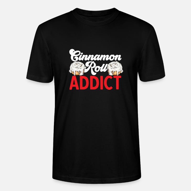 Cinnamon roll - Stanley/Stella CRAFTER Unisex Organic T-Shirt - black