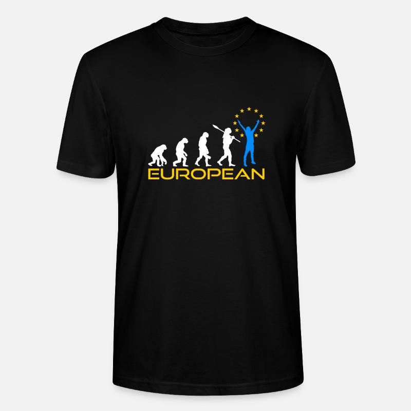 Europa Evolution - Stanley/Stella Unisex Bio-T-Shirt CRAFTER - Schwarz