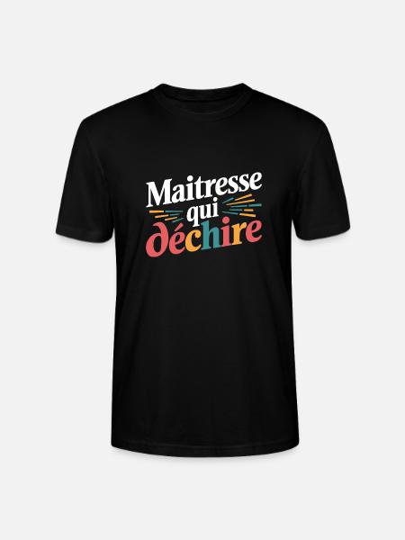 Maîtresse qui déchire - T-shirt bio CRAFTER Stanley Stella Unisexe - noir