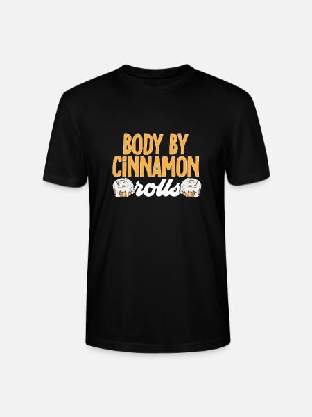 Cinnamon roll - Stanley/Stella CRAFTER Unisex Organic T-Shirt - black