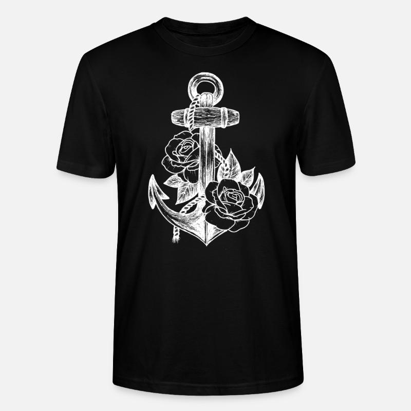 Anker und Rosen - Stanley/Stella Unisex Bio-T-Shirt CRAFTER - Schwarz