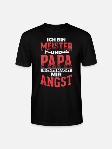Meister Geschenk Prüfung - Stanley/Stella Unisex Bio-T-Shirt CRAFTER - Schwarz