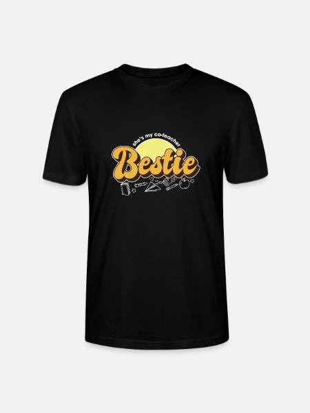 Hun er min medlærer Bestie Work Buddy Bestvenn - Stanley/Stella CRAFTER unisex økologisk T-skjorte - svart
