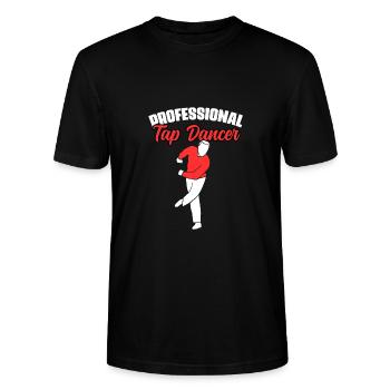 Awesome Professional Tap Dancer For A Tap Dance - Stanley/Stella Unisex Bio-T-Shirt CRAFTER - Schwarz - Vorne - Alina (178cm) & Michal (187cm)