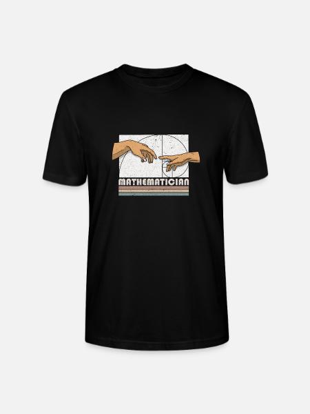 Création d’Adams Fibonacci Math Art - T-shirt bio CRAFTER Stanley Stella Unisexe - noir