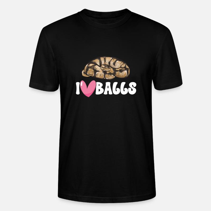 Ball Python Snake King Python - Stanley/Stella CRAFTER Unisex Organic T-Shirt - black